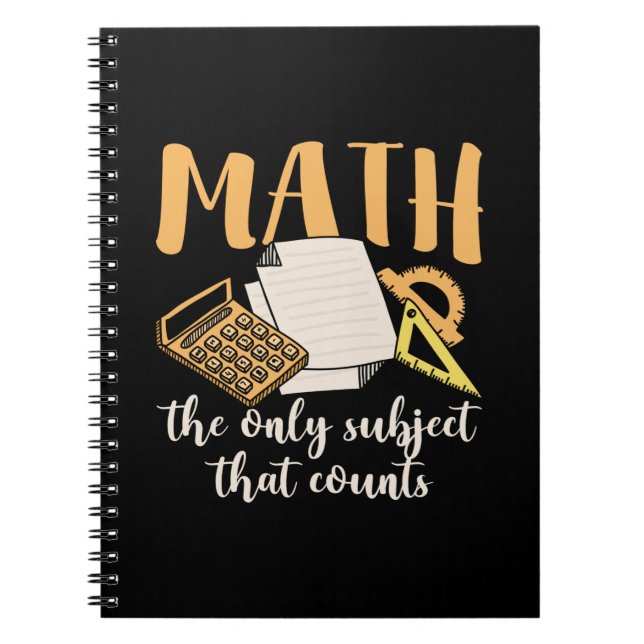 Carnet Math Enseignant Math Le Seul Sujet (Devant)