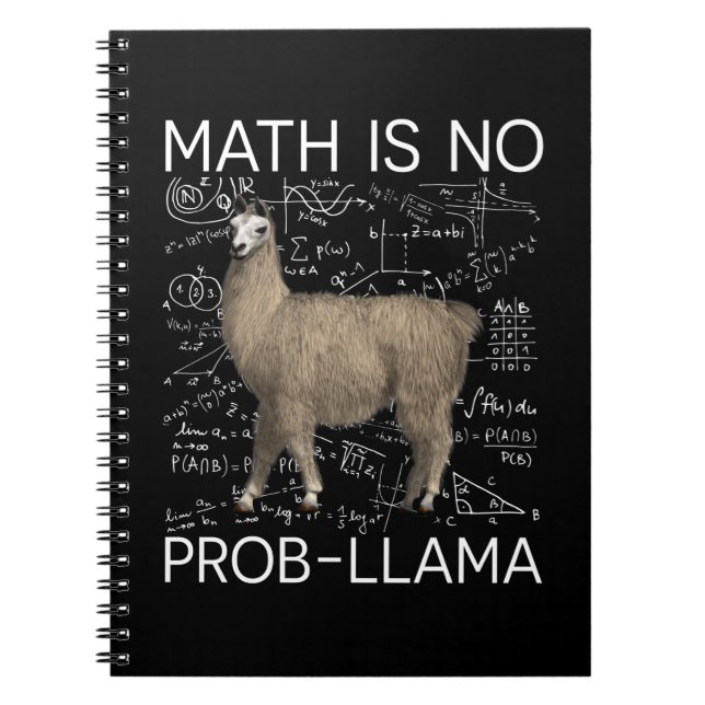 Carnet Math is No Prob-Llama - Professeur de Math Llama (Devant)