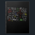 Carnet Math Teacher Formulas Cheat Sheet Cool Geek Nerd<br><div class="desc">Graphic design cool math t shirt gift for high school math teachers,  kids class exam fun algebra geometry calculus high school mathematics,  and college student professor mathematicians. Teacher math tshirt for geek nerds.</div>