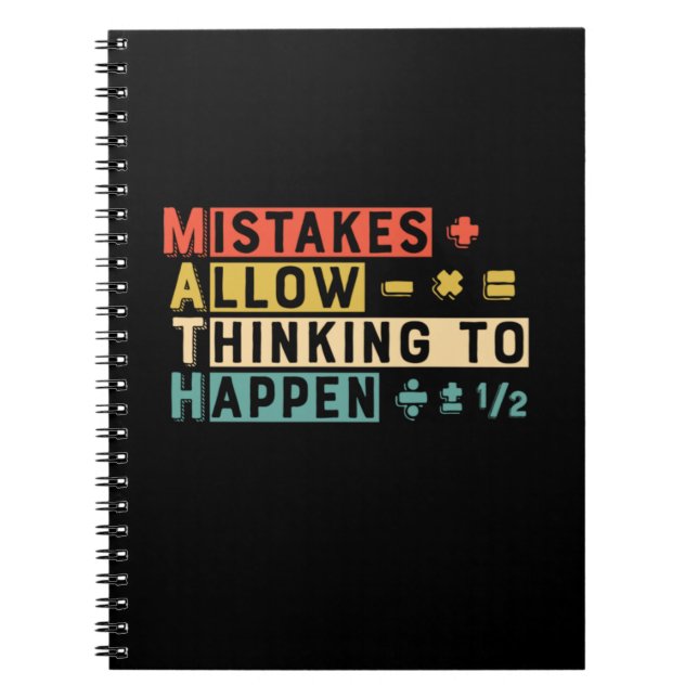 Carnet Math Teacher Math Thinking To Happen (Devant)