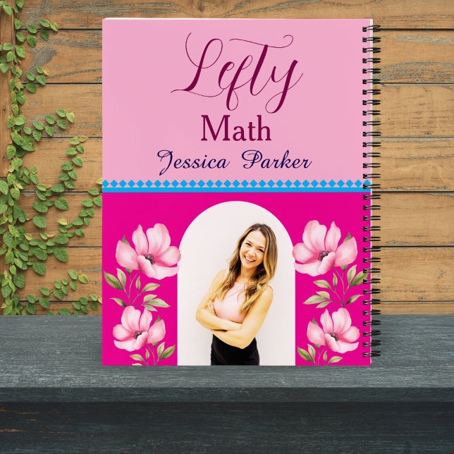Carnet Maths rose à gauche Nom floral Approvisionnement s (Créateur téléchargé)