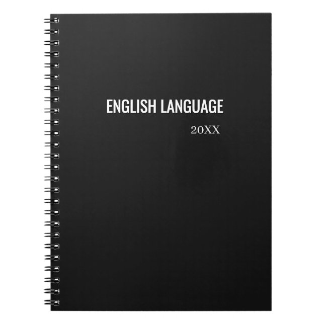 Carnet Matière scolaire minimaliste (Devant)