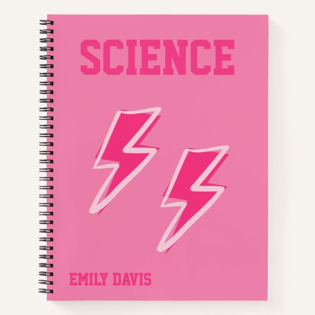 Carnet Matière Scolaire Rose Prépa (Devant)
