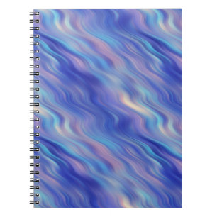Carnet Matin Glory Blue Wavy Texture
