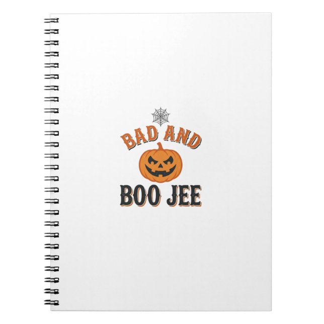 Carnet Mauvais et Boo Jee Halloween Citrouille Graphique_ (Devant)