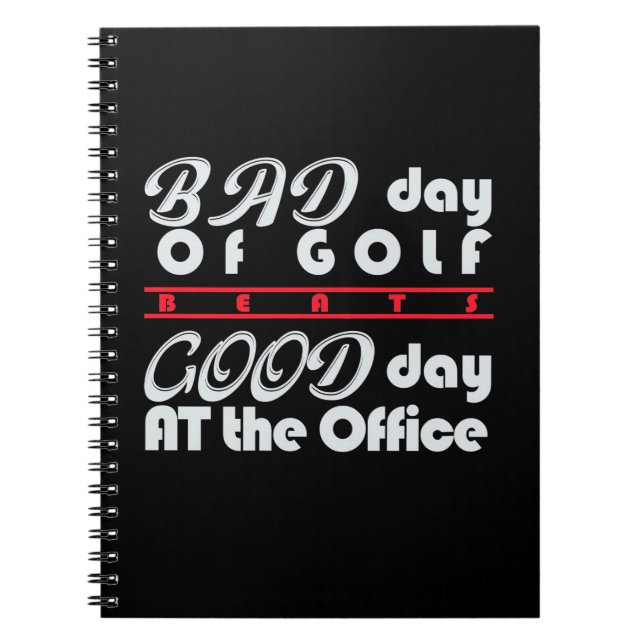 Carnet Mauvais Jour De Golfeur (Devant)