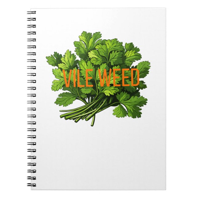 Carnet Mauvaise herbe - Drôle Anti-Cilantro (Devant)