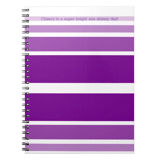 Carnet Mauve décontractée et violet (Devant)