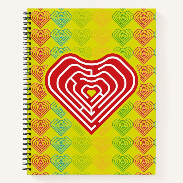 CARNET MAZE LOVE HEART BY MASANSER PIXELAT (Devant)