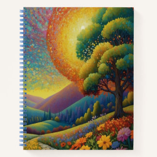 Carnet Meadow and Flowers Colorful Art
