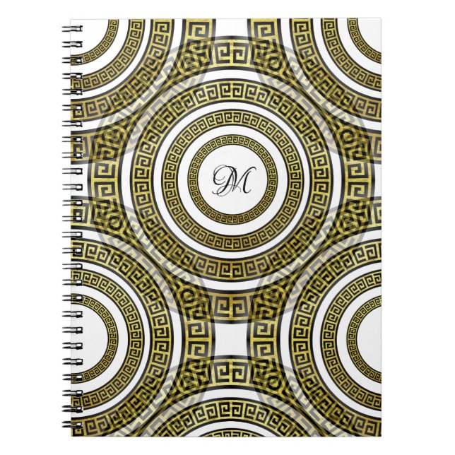 Carnet Méandre de clé grecque dans Artdeco de symétrie gé (Devant)