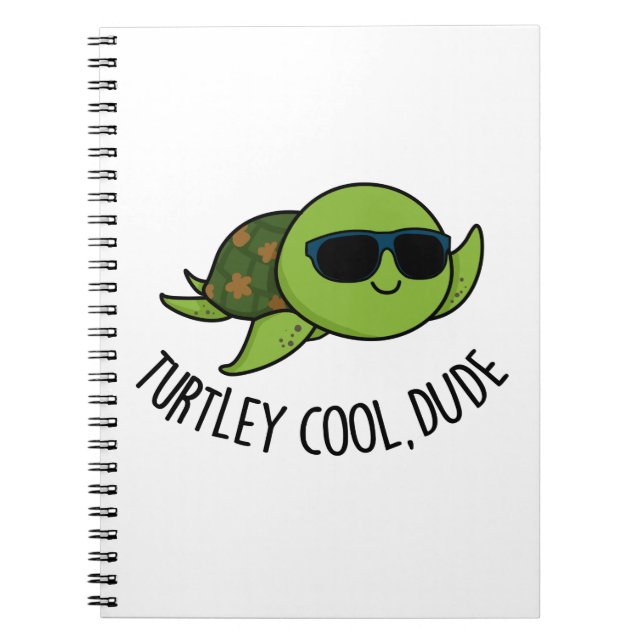 Carnet Mec tortue cool mec pun drôle tortue  (Devant)