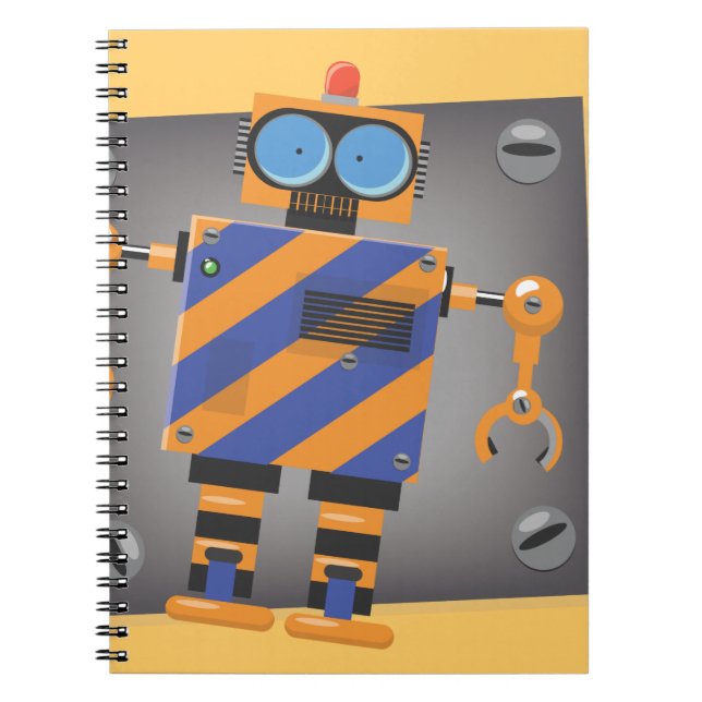 Carnet Mechanical Robot Cartoon (Devant)