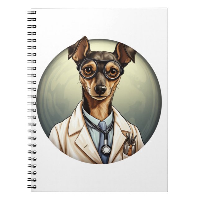 Carnet Médecin de chien de poussette miniature (Devant)