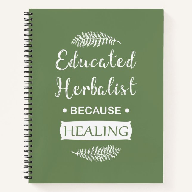 Carnet Médecine naturelle herbaliste instruite (Devant)