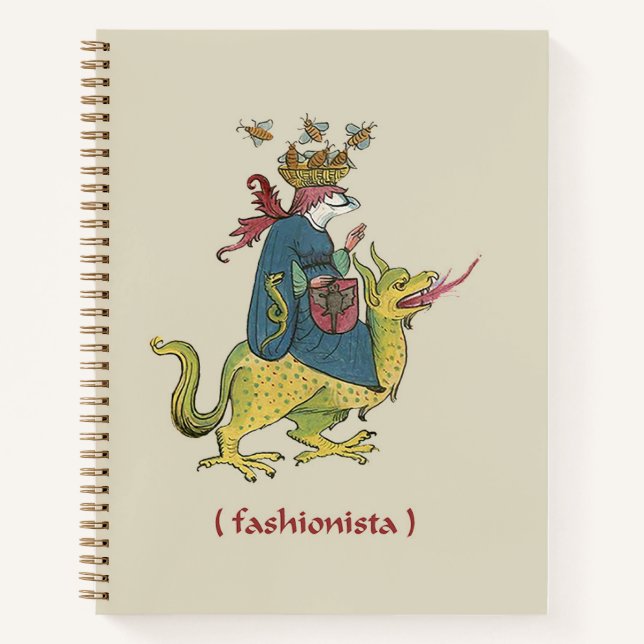 Carnet médiéval fashionista (Devant)
