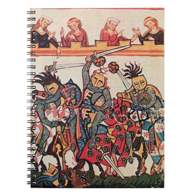 CARNET MEDIEVAL TOURNAMENT, FIGHTING KNIGHTS AND DAMSELS (Devant)
