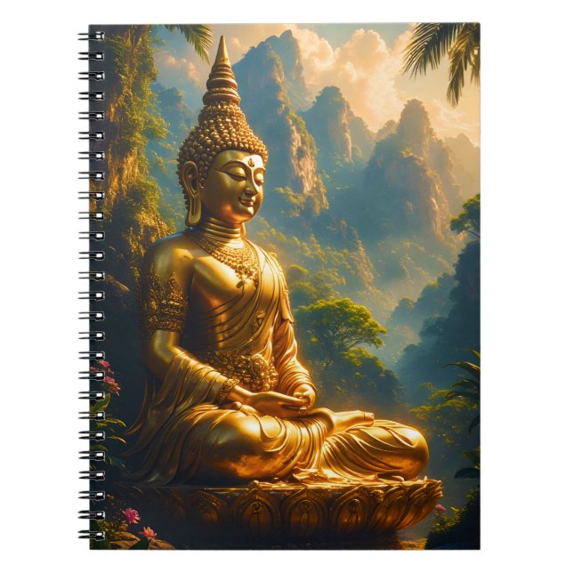 Carnet Méditation dorée dans les sommets thaïlandais (Devant)