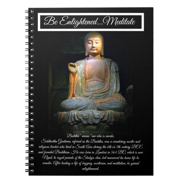 Carnet Méditer être éclairé (Devant)