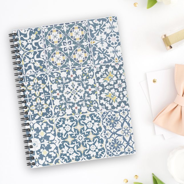 Carnet Mediterranean Tiles, Moroccan, Majolica, Azulejo (Créateur téléchargé)