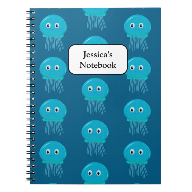 Carnet Méduse de dessin animé mignonne (Devant)