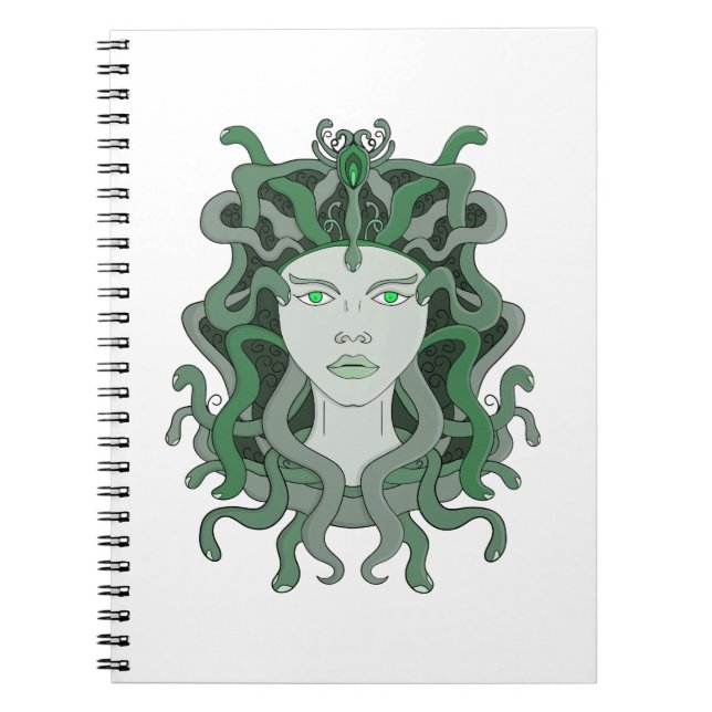 Carnet Méduse Gorgo Serpent Gorgone Monstre Mythologie Gr (Devant)