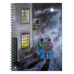 Carnet Méfiez-vous de la Lune Peinture d'Alfred Fox
