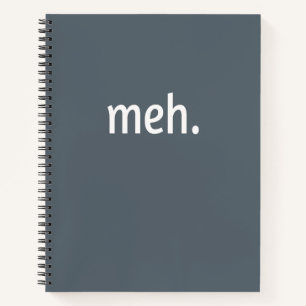 Carnet meh. Drôle Sarcastique Geek Nerd Cool Gamer Vidéo