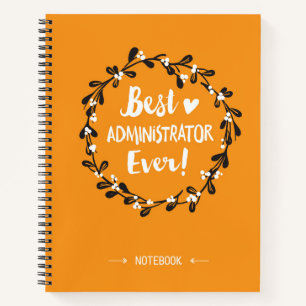 Carnet Meilleur administrateur jamais