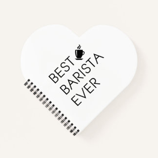 Carnet Meilleur barista jamais. Don Barista. Cadeau amour