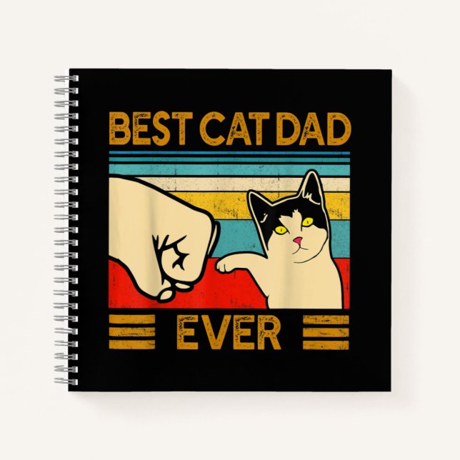 Carnet Meilleur Chat Papa Jamais Drôle Chat Papa (Devant)