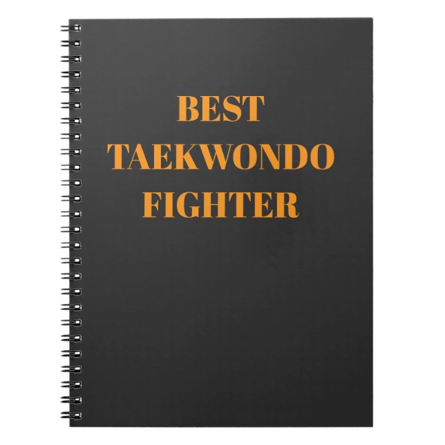 Carnet Meilleur combattant de taekwondo (Devant)