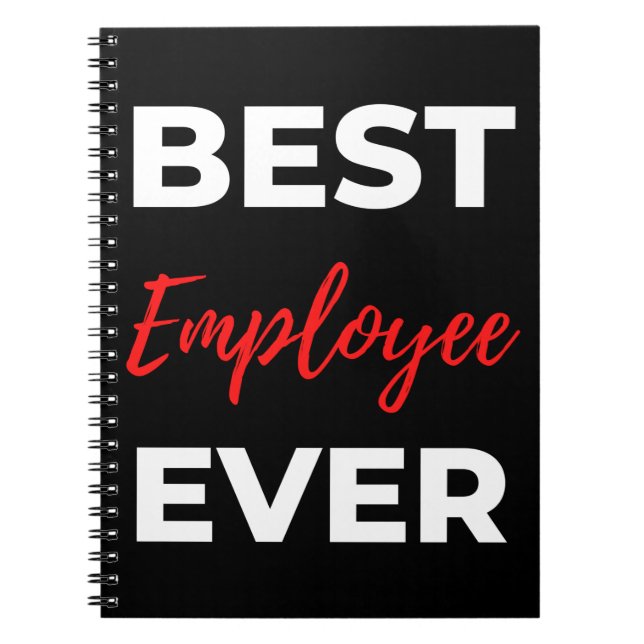 Carnet Meilleur employé jamais (Devant)