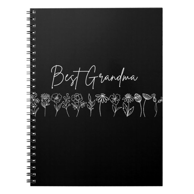 Carnet - Meilleur Journal Fleur sauvage de grand-m (Devant)