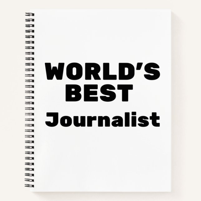 Carnet Meilleur journaliste au monde (Devant)