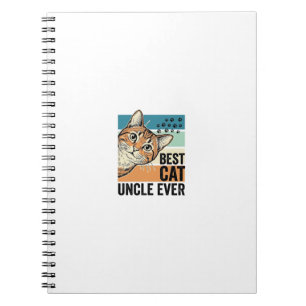 Carnet Meilleur oncle de chat jamais Design de amateur de