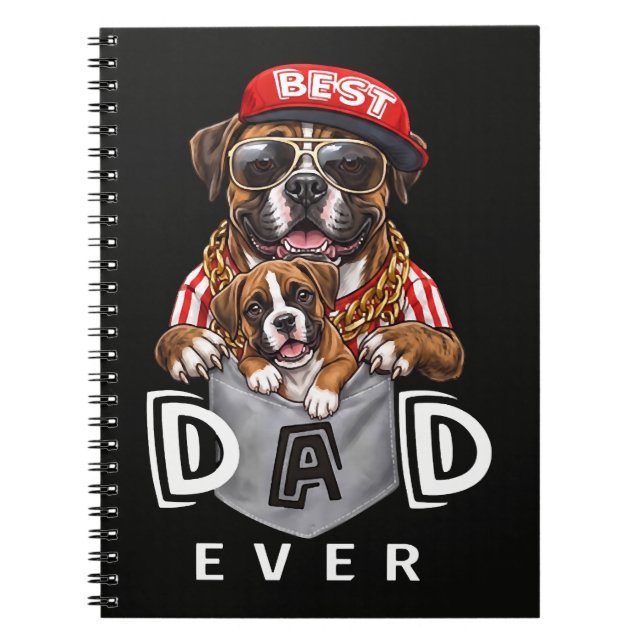 Carnet Meilleur Papa Boxer Ever (Devant)