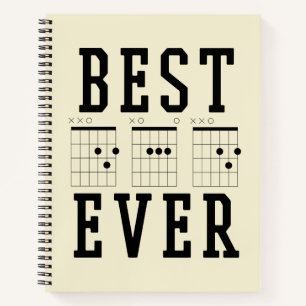 Carnet Meilleur papa jamais des accords de guitare Cade
