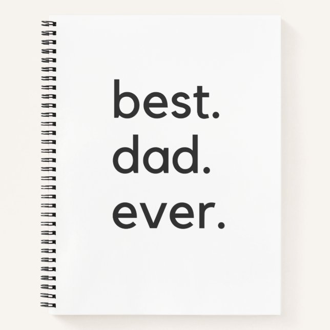 Carnet meilleur papa jamais foncé (Devant)