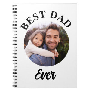 Carnet Meilleur papa jamais Modèle photo personnalisé