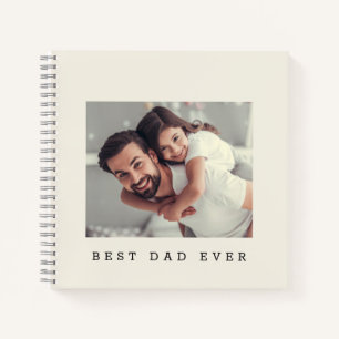Carnet Meilleur Papa Personnalisé Notebook avec Photo