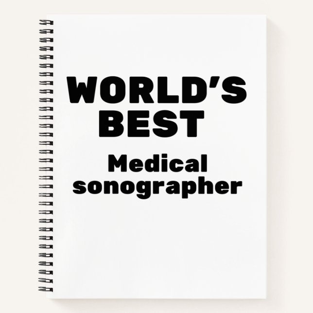 Carnet Meilleur sonographe médical (Devant)