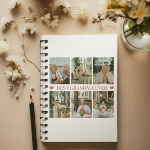 Carnet Meilleure Grand-mère du Monde Collage de Photos –