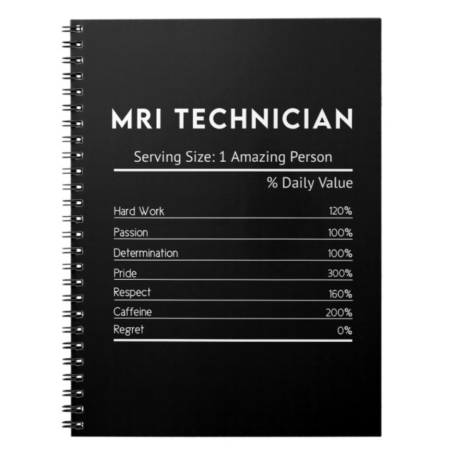 Carnet Meilleure idée cadeau pour Mri Technician (Devant)