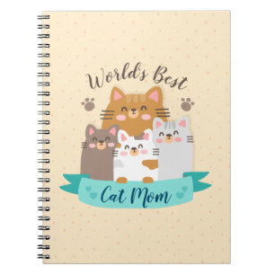 Carnet Meilleure maman chatte du monde - Cute Kittens