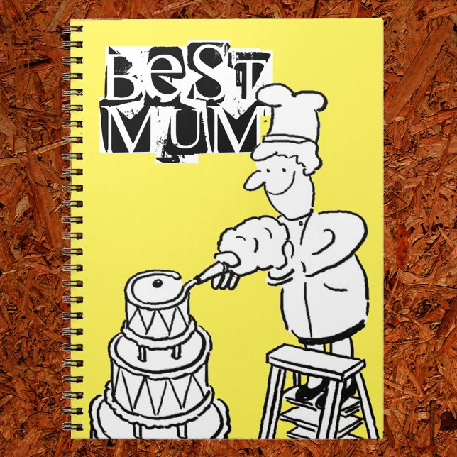 Carnet Meilleure maman créatrice de gâteaux décorant un g (Créateur téléchargé)
