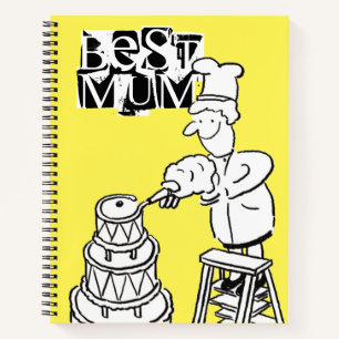 Carnet Meilleure Maman Créatrice de Gâteaux Décorant un G