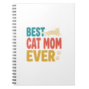 Carnet Meilleure Maman de Chat Vintage Design de Amateur
