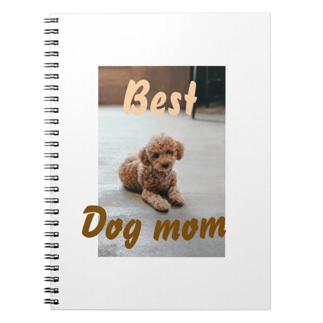 Carnet Meilleure maman de chien marron flaque animal de c (Devant)