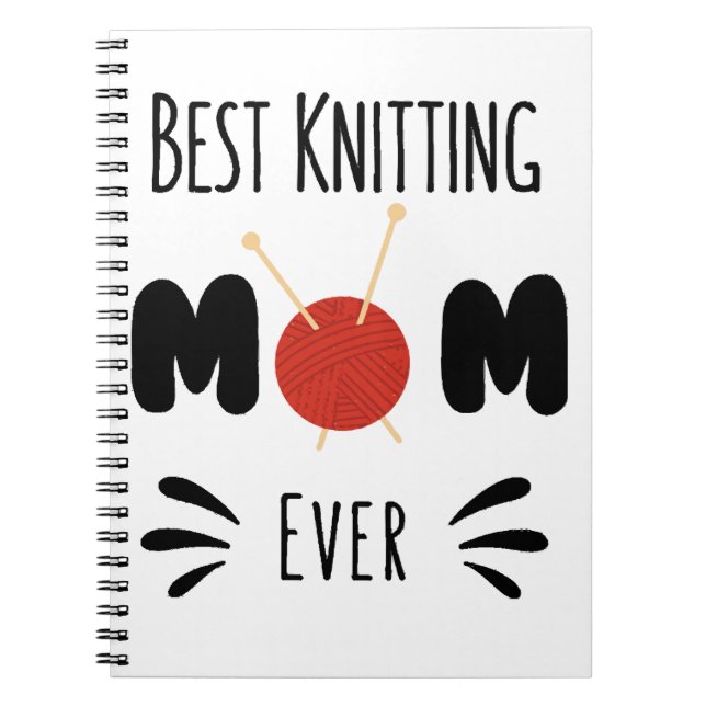 Carnet Meilleure Maman de Tricotage Ever (Devant)